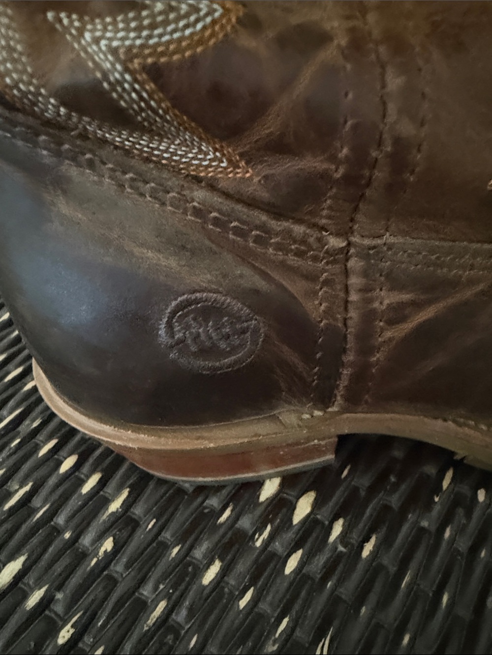 Double H Brown Leather Western Cowboy Boots - Picture 5 of 6